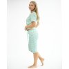 19140P Pyžamo ¾ dámské (Barva Aqua-Akvamarín, Velikost L)