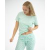 19140P Pyžamo ¾ dámské (Barva Aqua-Akvamarín, Velikost L)