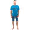 79128P Pyžamo krátké pánské (Barva Měsíc-Petrolejová, Velikost L)