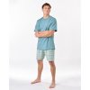 79188P Pyžamo krátké pánské (Barva Pomnenková-Bílá, Velikost L)