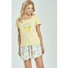 PYŽAMO FRIDA 3531 KR (Velikost L, Barva citronový)