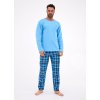 PÁNSKÉ PYŽAMO 124/310 READY DR (Barva niebieski, Velikost L)