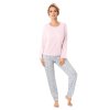 DÁMSKÉ PYŽAMO BUNNY LONG (Velikost L, Barva pink)