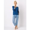 DÁMSKÉ PYŽAMO LNS 721 3/4 R (Barva niebieski, Velikost S)