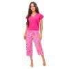 DÁMSKÉ PYŽAMO ZEBRA 3/4 (Barva fuchsie)