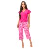 DÁMSKÉ PYŽAMO ZEBRA 3/4 (Velikost L, Barva fuchsia)