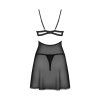 KOMPLET BABYDOLL NUTRIS (Velikost M/L, Barva černá)