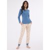 DÁMSKÁ PYŽAMA 723/380 SAMMY DR (Barva niebieski, Velikost L)