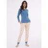 DÁMSKÁ PYŽAMA 723/380 SAMMY DR (Velikost L, Barva modrá)