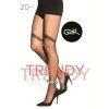 MÓDNÍ MÓDNÍ PUNČOCHÁČE WZ.01 20 DEN (Velikost 2, Barva černá)