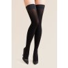 SAMODRŽÍCÍ PUNČOCHY ALVA (Barva nero, Velikost 3/4)