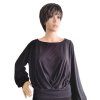 BLOUSE LEA SALE (Velikost L, Barva černá)