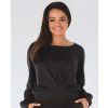 BLOUSE LEA SALE (Velikost L, Barva černá)