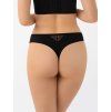 Kalhotky STRINGI JOY S003 CZARNY (Velikost 2XL, Barva černá)