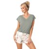 DÁMSKÉ PYŽAMO MICHELLE SHORT (Barva beżowy, Velikost L)
