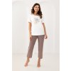 DÁMSKÉ PYŽAMO 739 KR (Velikost L, Barva béžová)