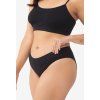 BEZEŠVÉ BAVLNĚNÉ BIKINY (Velikost S, Barva černá)