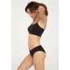 BEZEŠVÉ BAVLNĚNÉ BIKINY (Velikost S, Barva black)
