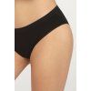 BEZEŠVÉ BAVLNĚNÉ BIKINY (Velikost S, Barva černá)