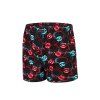 VALENTÝNSKÉ BOXERKY 048/06 HOT LIPS 2 (Velikost M, Barva černá)