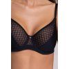 AV 2103 MĚKKÁ PODPRSENKA S BRALETTE (Velikost 75D, Barva černá)