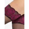 PUNČOCHY ARS AMANDI CALZE ROSE (Velikost 1-2, Barva černá/rosso)