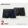 BOXERKY ACTIVE GA 2 PACK (Velikost L, Barva šedá/tmavě modrá)
