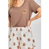PYŽAMO COCO 3526 KR (Velikost L, Barva čokoládový)