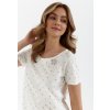 DÁMSKÉ TRIČKO 441 KR (Velikost S, Barva ecrui)