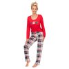 DÁMSKÉ PYŽAMO HOHO LONG DR (Velikost L, Barva czerwony)