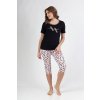 DÁMSKÉ PYŽAMO 689 KR R.2XL (Velikost XXL, Barva černá)