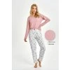 Pyžamo Caroline 3456 Dr. (Velkopolsko L, Barva špinavá růžová)