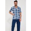 PÁNSKÉ PYŽAMO 318/60 KR (Velikost M, Barva denim/pléd)