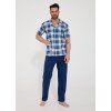 PÁNSKÉ PYŽAMO 318/60 KR (Velikost M, Barva denim/pléd)
