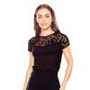 HALENKA TOSHI PLUS ČERNÁ KR (Velikost 3XL, Barva černá)