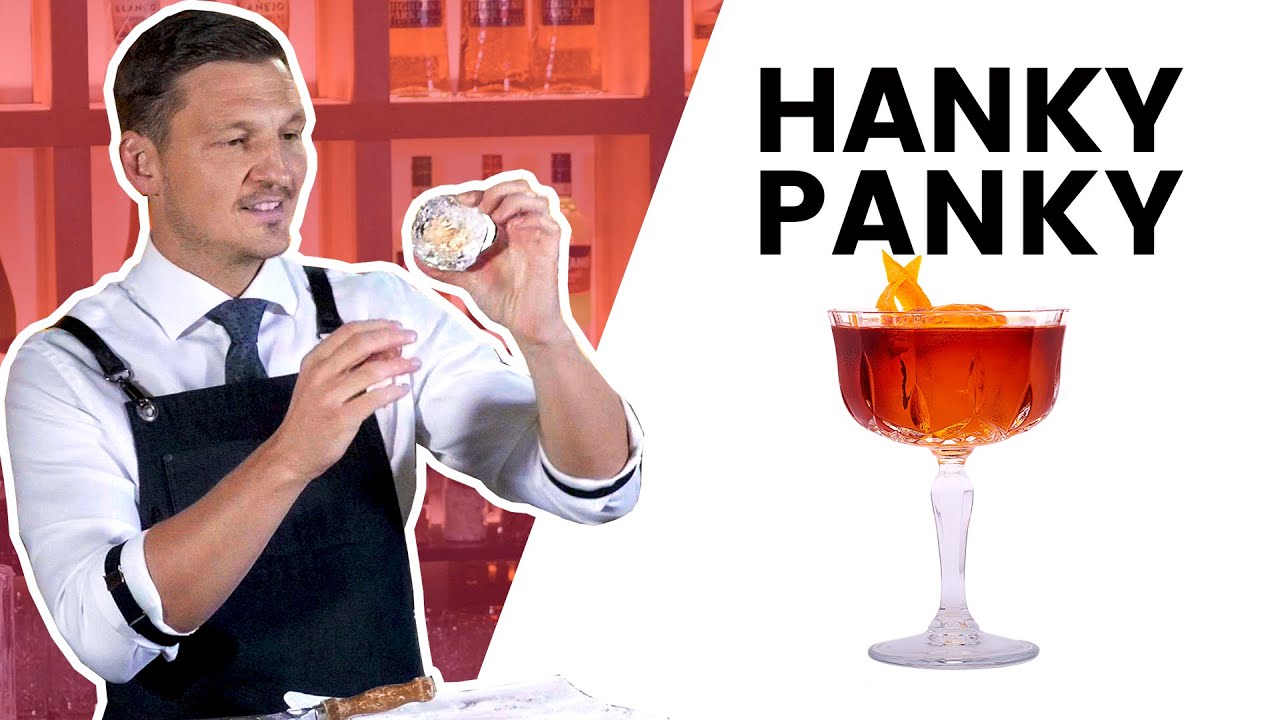 Jak si vysekat ledovou kouli a namíchat drink Hanky Panky