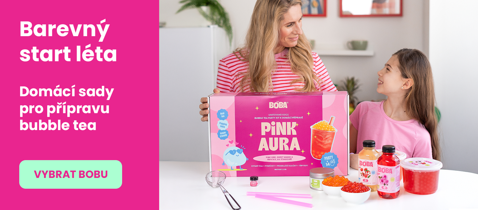 BOBA sady pro domácí přípravu bubble tea