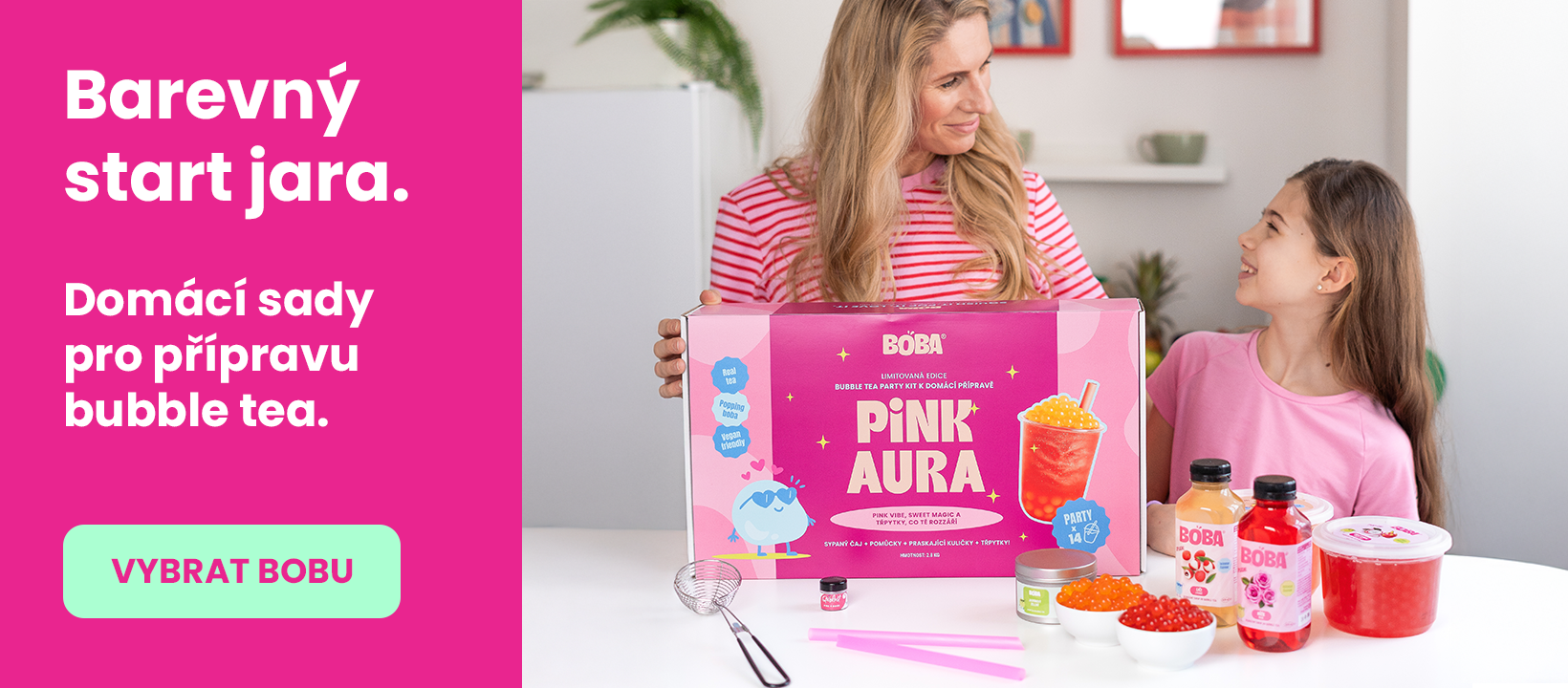 BOBA sady pro domácí přípravu bubble tea