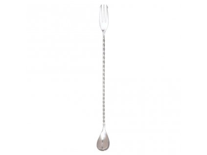 Nerezová barová lžička Cocktail Kingdom s vidličkou 50 cm