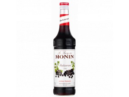 monin rybiz cerny cassis blackcurrant 0 7 l