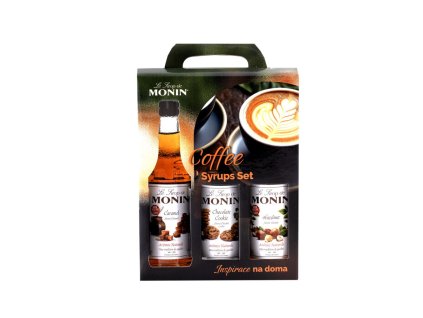 monin coffee syrups set 3x0 25l 847448 0