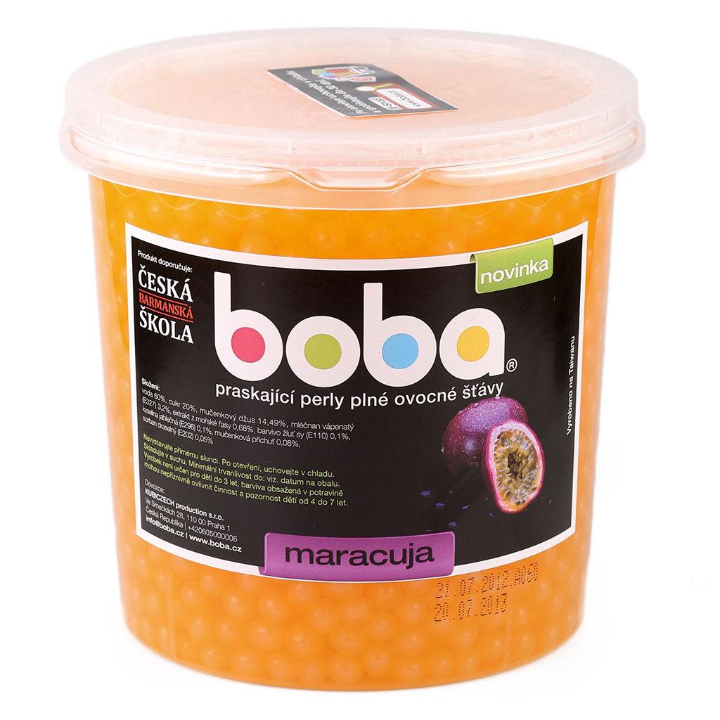 <p>Praskací kuličky do Bubble Tea plné ovocné šťávy s příchutí maracuja (mučenky jedlé). Balení 3,2 kg.</p>