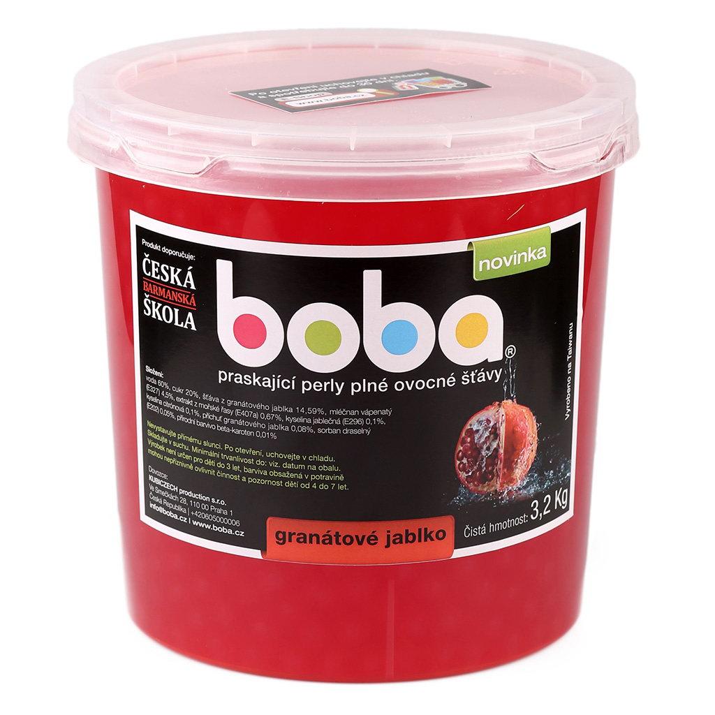 <p>Praskací kuličky do Bubble Tea plné ovocné šťávy s příchutí granátového jablka. Balení 3,2 kg.</p>