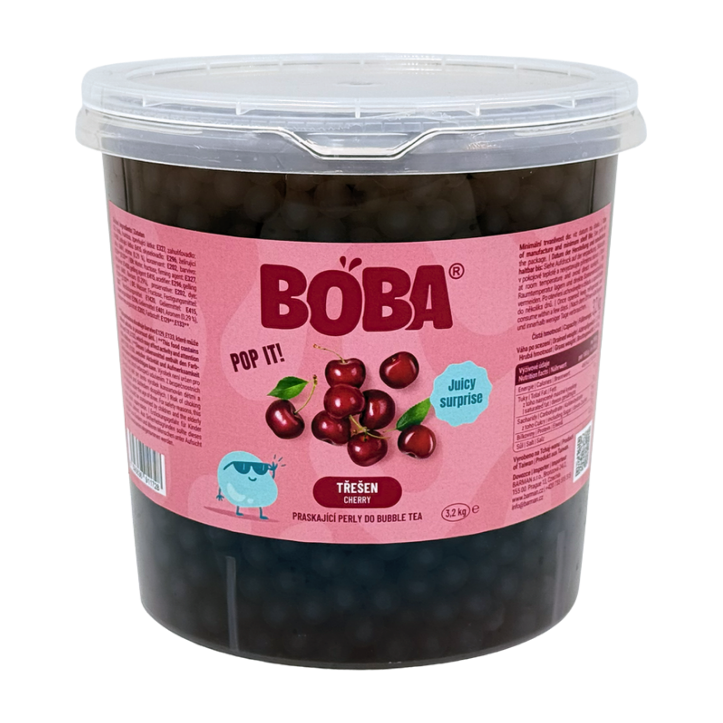 Boba Třešeň kuličky do Bubble Tea 3,2 Kg