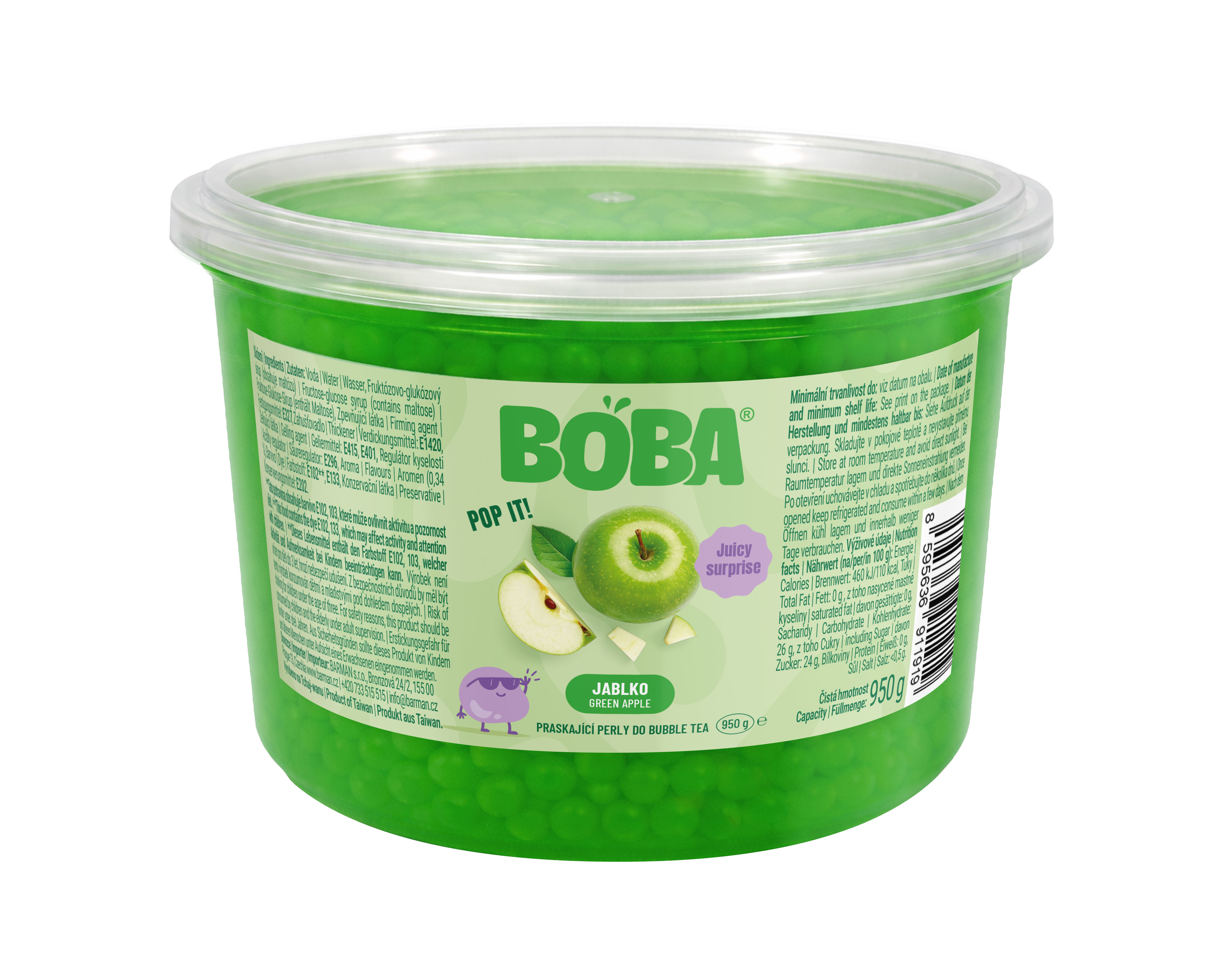 Boba Jablko kuličky do Bubble Tea 950g