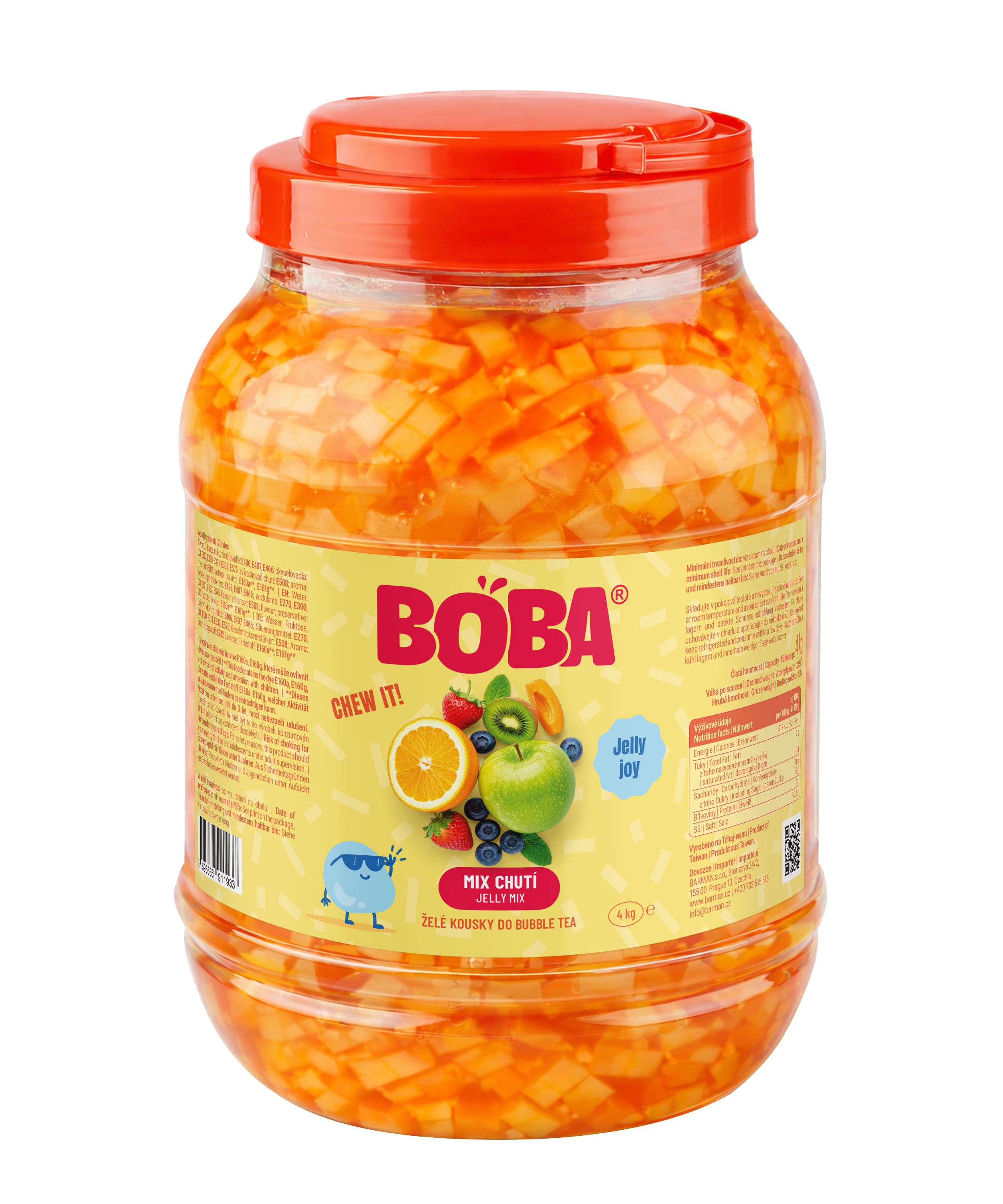 Boba Želé Mix chutí do Bubble Tea 3,8 Kg