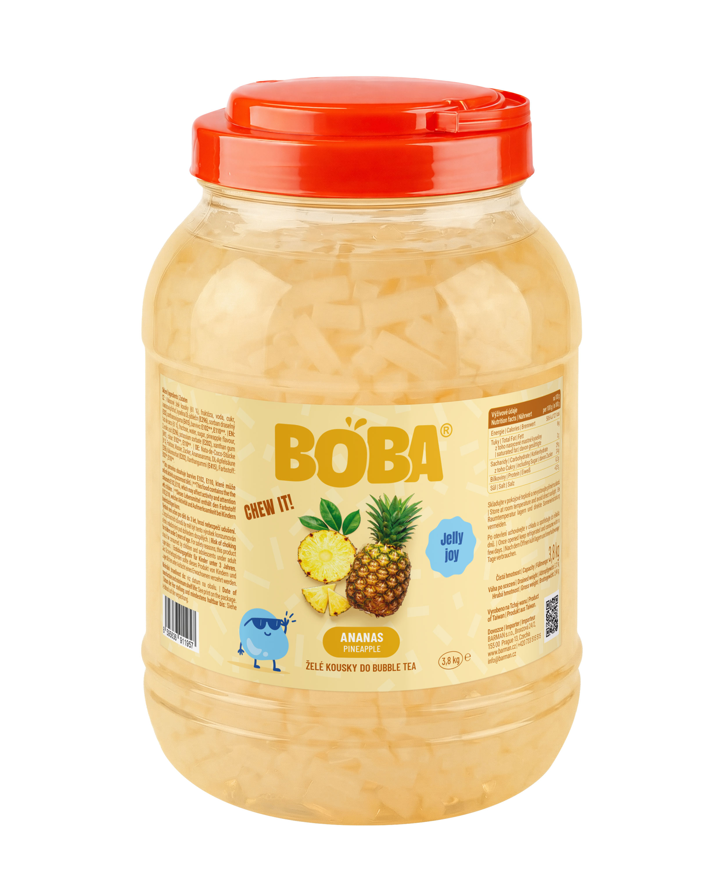 Boba Želé Ananas do Bubble Tea 3,8 Kg
