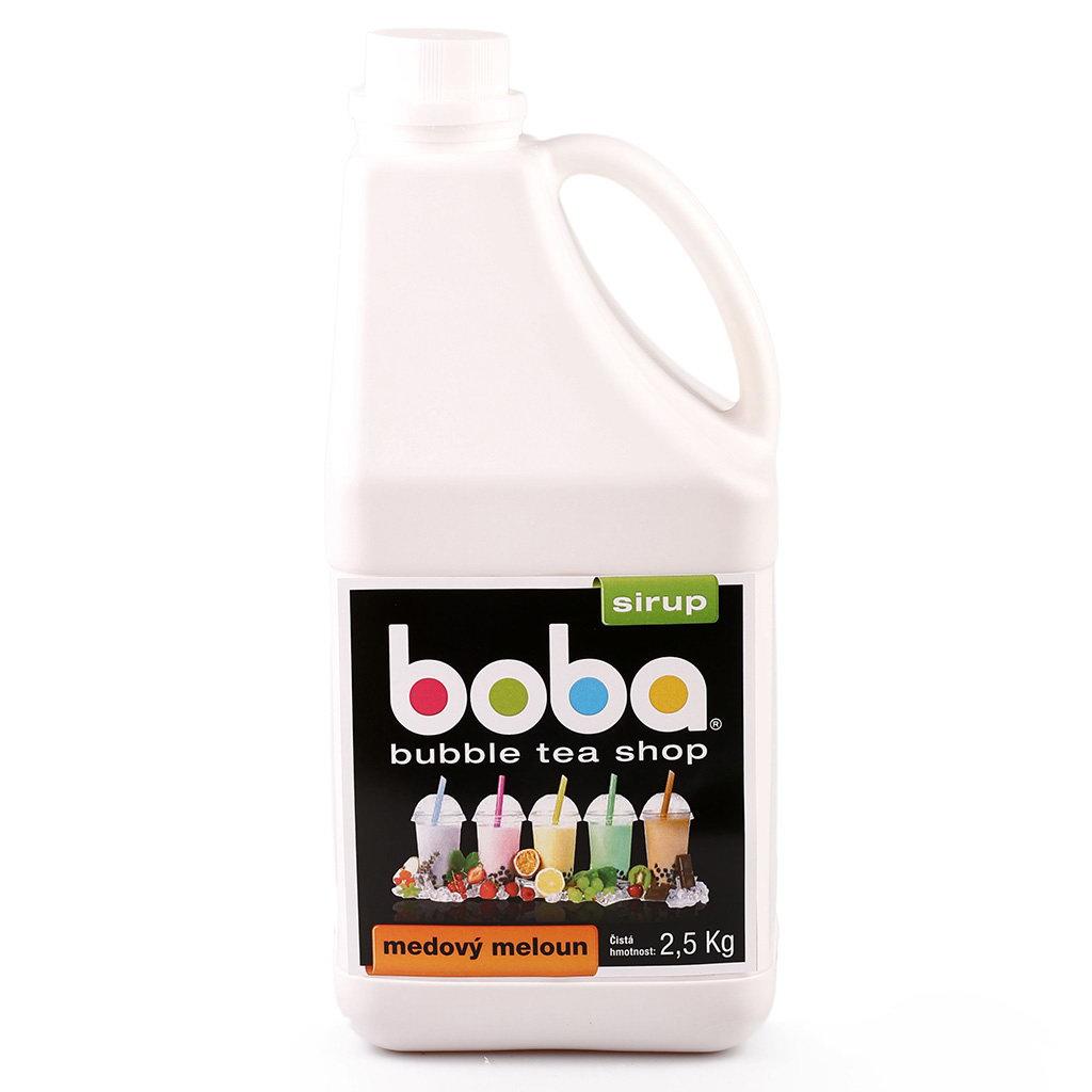 <p>Ovocný sirup s příchutí medového melounu k přípravě populárního nápoje Bubble Tea. Balení 2,5 kg.</p>