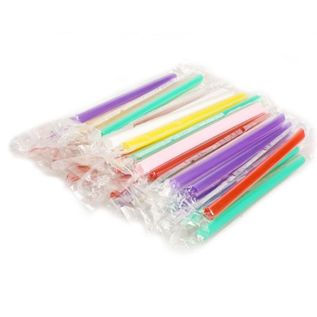 <p> Jumbo brčka, balení po 100 ks. Barevná brčka pro bubble tea.</p>
