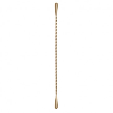 De Soto Double Teardrop™  Cocktail Kingdom míchátko ve zlatém provedení s dvojtou frapovací slzou 33,5 cm